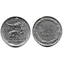 (62) Italia. 1922. 1 Lira (MBC)