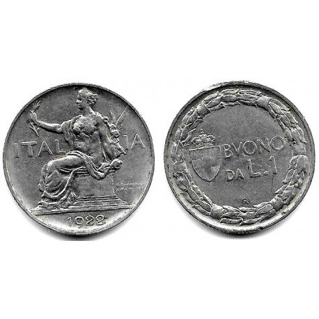 (62) Italia. 1922. 1 Lira (MBC)