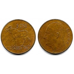 (405) Noruega. 1973. 5 Ore (EBC)