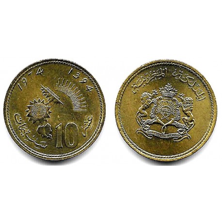 (Y60) Marruecos. 1974. 10 Santimat (SC)
