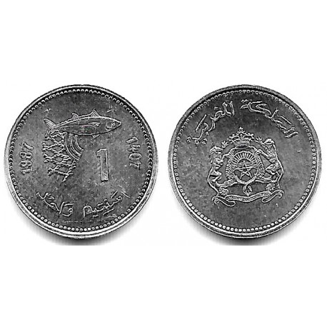 (Y93) Marruecos. 1987. 1 Santim (SC)