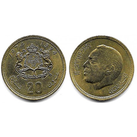 (Y61) Marruecos. 1974. 20 Santimat (SC)