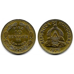 (76.1a) Honduras. 1976. 10 Centavos de Lempira (EBC) Mancha