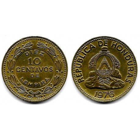 (76.1a) Honduras. 1976. 10 Centavos de Lempira (EBC) Mancha