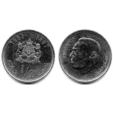 (Y87) Marruecos. 1987. ½ Dirham (SC)