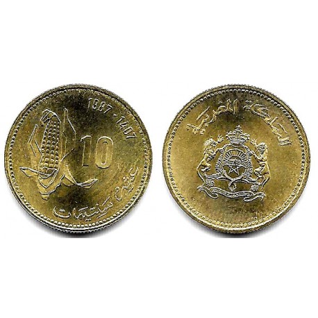 (Y84) Marruecos. 1987. 10 Santimat (SC)