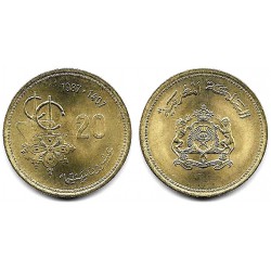 (Y85) Marruecos. 1987. 20 Santimat (SC)