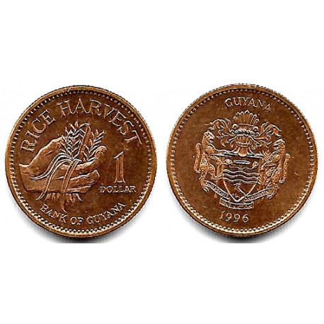 (50) Guyana. 1996. 1 Dollar (SC)