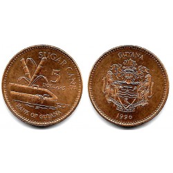 (51) Guyana. 1996. 5 Dollars (SC)