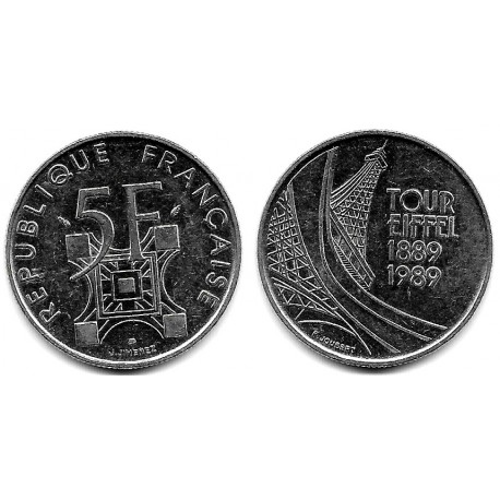 (968) Francia. 1989. 5 Francs (MBC)