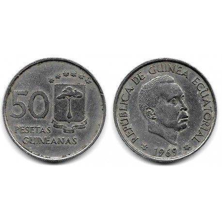 (4) Guinea Ecuatorial. 1969*(19-69). 50 Pesetas (MBC)