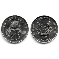 (101) Singapur. 2009. 20 Cents (SC-)