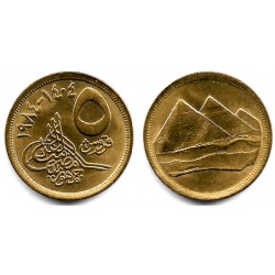 (622.1) Egipto. 1984. 5 Piastres (EBC+)