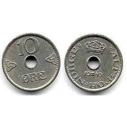 (383) Noruega. 1940. 10 Ore (MBC)