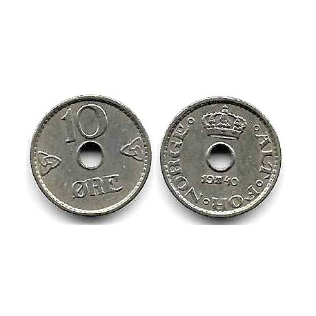 (383) Noruega. 1940. 10 Ore (MBC)