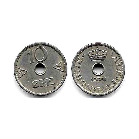 (383) Noruega. 1941. 10 Ore (MBC)