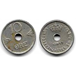 (383) Noruega. 1947. 10 Ore (MBC)