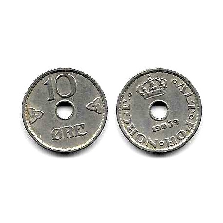 (383) Noruega. 1939. 10 Ore (MBC)