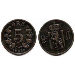 (349) Noruega. 1896. 5 Ore (MBC)