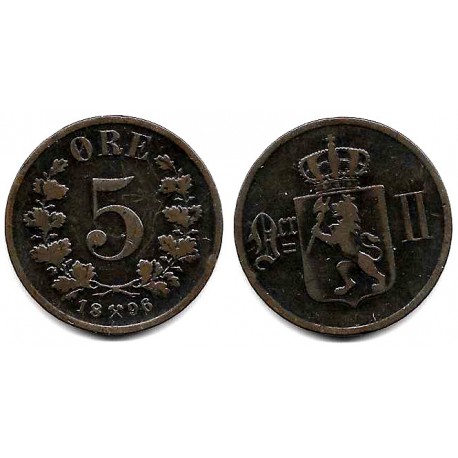 (349) Noruega. 1896. 5 Ore (MBC)