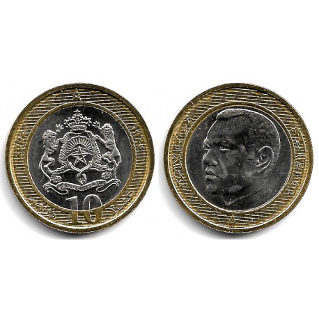 (Y110) Marruecos. 2002. 10 Dirhams (SC)