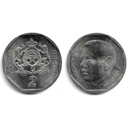 (Y118) Marruecos. 2002. 2 Dirhams (SC)