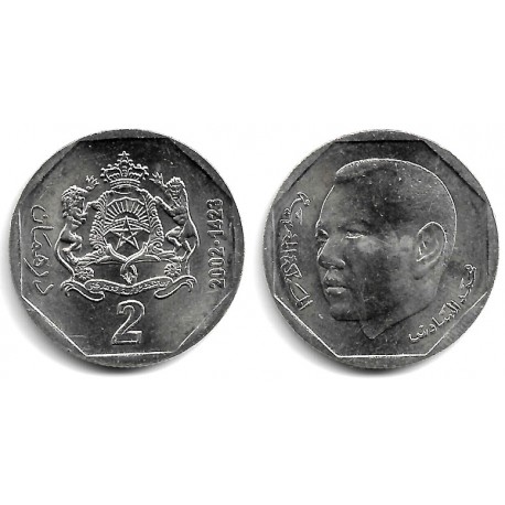 (Y118) Marruecos. 2002. 2 Dirhams (SC)