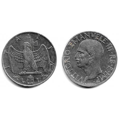 (77b) Italia. 1940. 1 Lira (EBC)