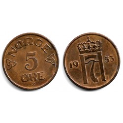 (400) Noruega. 1953. 5 Ore (MBC)