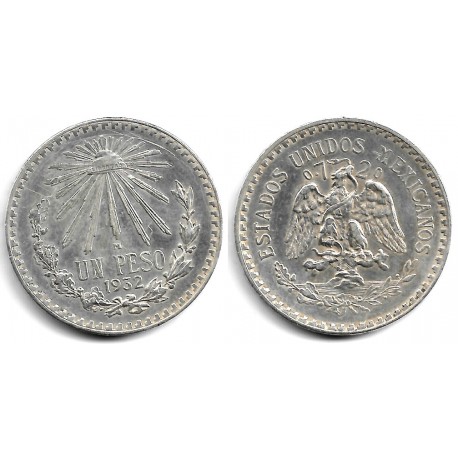 (455) Estados Unidos Mexicanos. 1932. 1 Peso (MBC+) (Plata)