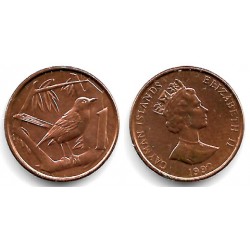 (87a) Islas Caimán. 1992. 1 Cent (SC-)