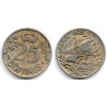 Alfonso XIII. 1925. 25 Centimos (BC+) Ceca de Madrid PC-S