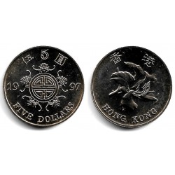 (77) Hong Kong. 1997. 5 Dollars (SC)