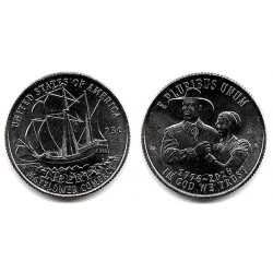 Estados Unidos de América. 2026(D). Quarter Dollar (SC) Mayflower Compact