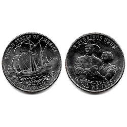 Estados Unidos de América. 2026(P). Quarter Dollar (SC) Mayflower Compact
