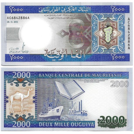 (20) Mauritania. 2011. 2000 Ouguiya (SC)