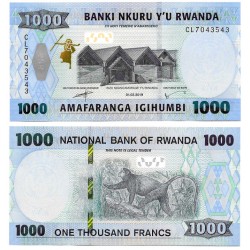 (W43) Ruanda. 2019. 1000 Francs (SC)
