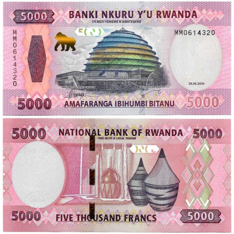 (W45) Ruanda. 2024. 5000 Francs (SC)