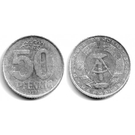 (12.2) Alemania Democrática. 1971(A). 50 Pfennig (MBC)