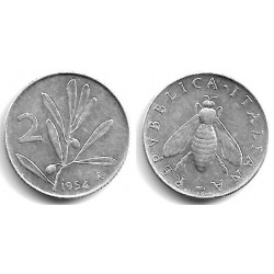 (94) Italia. 1954. 2 Lira (EBC)