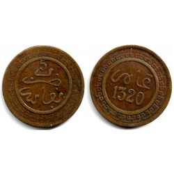 (Y16.2) Marruecos. 1320AH. 5 Mazumas (MBC)
