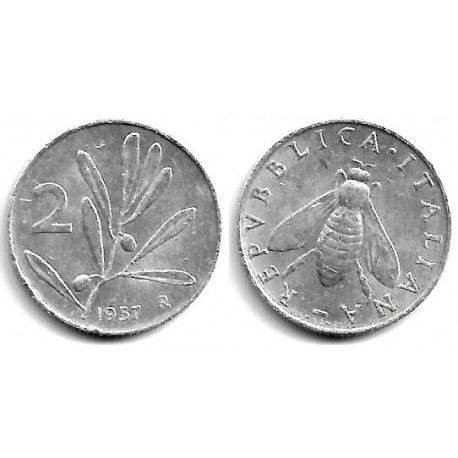 (94) Italia. 1957. 2 Lira (MBC)
