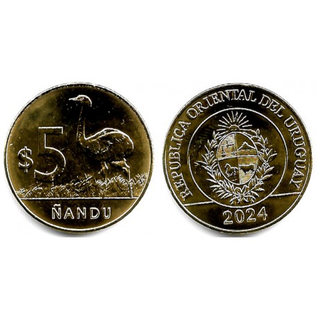 Uruguay. 2024. 5 Pesos (SC)