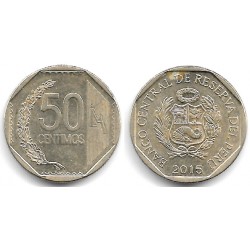 (307.4) Perú. 2015. 50 Céntimos (MBC)