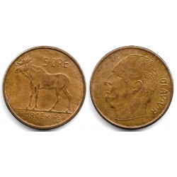 (405) Noruega. 1958. 5 Ore (MBC)
