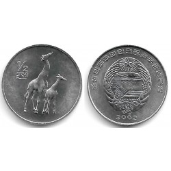 (186) Corea del Norte. 2002. ½ Chon (SC)