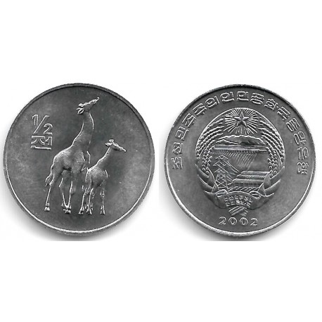 (186) Corea del Norte. 2002. ½ Chon (SC)