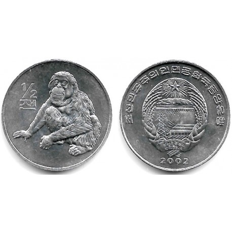 (184) Corea del Norte. 2002. ½ Chon (SC)