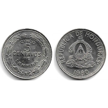(72.2) Honduras. 1980. 5 Centavos de Lempira (SC)