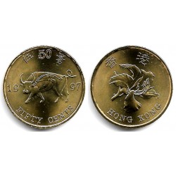 (74) Hong Kong. 1997. 50 Cents (SC)